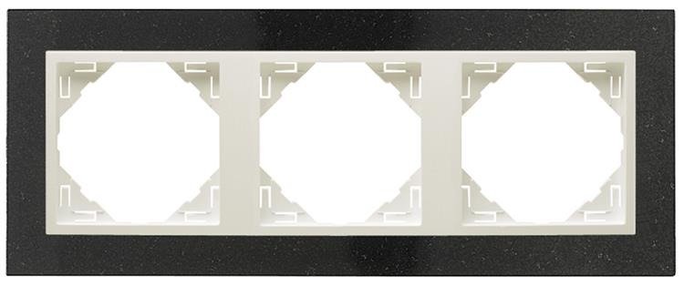 Efapel Petra Rámček 3-NÁSOBNÁ Ľadová Žula 90930TGG