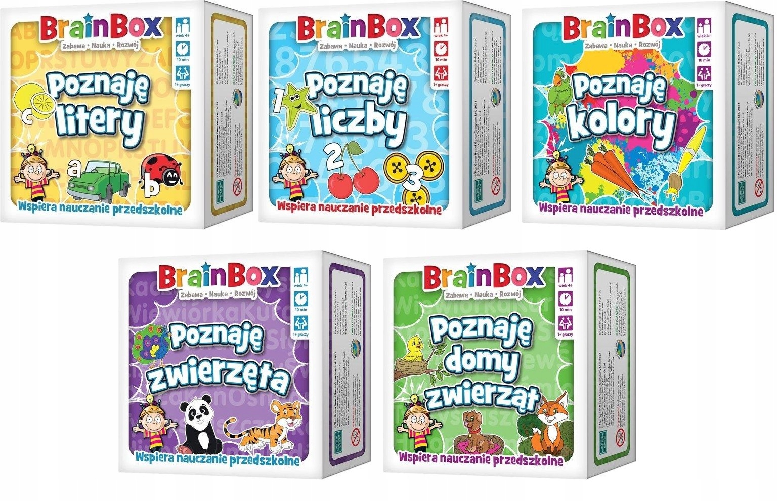 Rebel BrainBox Poznaję litery Komplet Pakiet x5