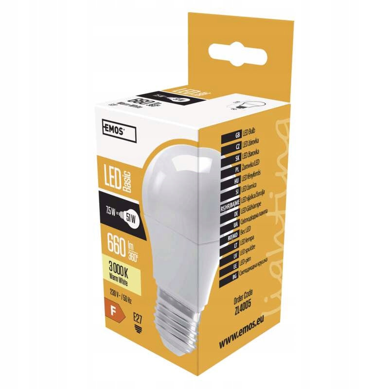 

Żarówka Led Emos A60 7,5W E27 ww ZL4005