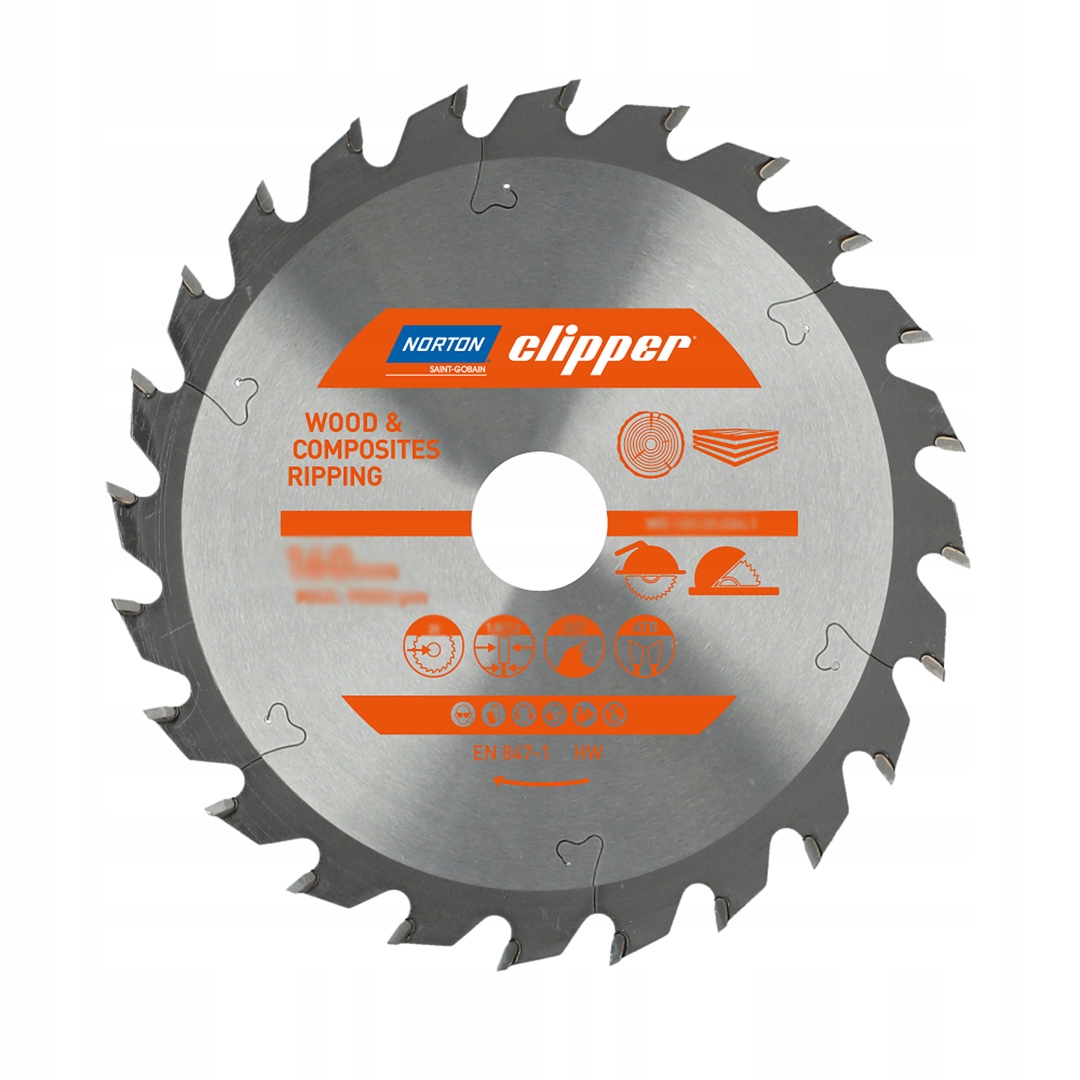 Kotoučová pila s vidlicí na dřevo Norton Clipper 70184608111 250x30mm 96T Hw