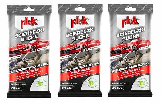 

Plak Suche Ściereczki Wielokrotnego Użytku 24SZT