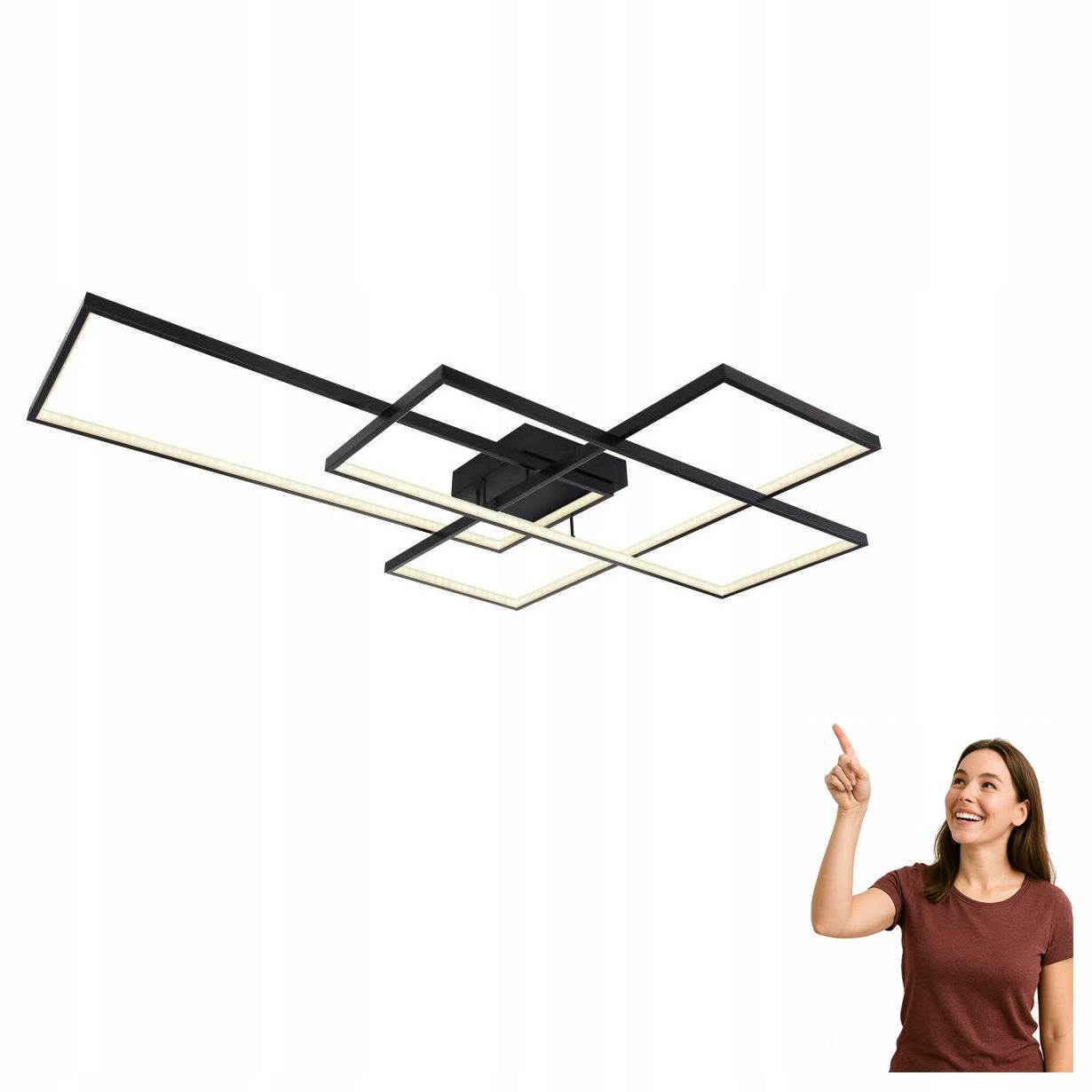 Led stropná lampa 100W Gabriel 67227-100B Globo