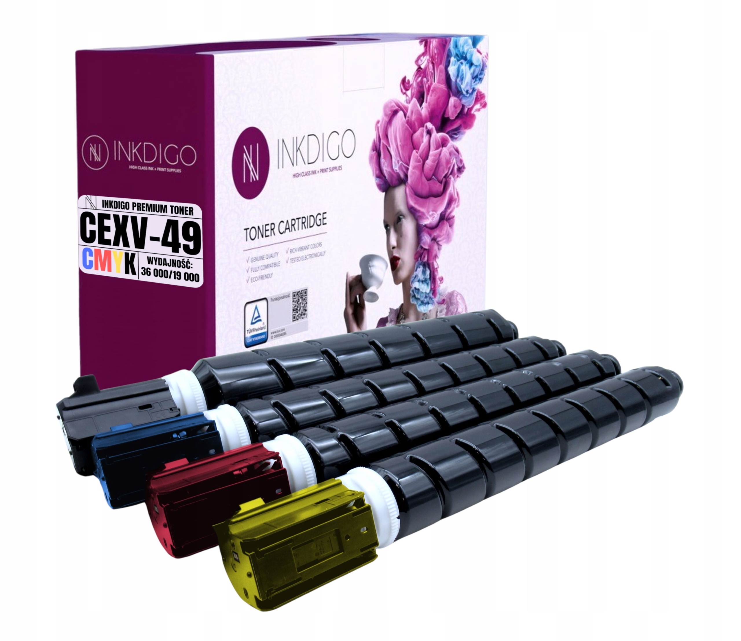 4x Toner pro Canon Imagerunner Advance C 3320 3325 3330 3500, náhrada CEXV49