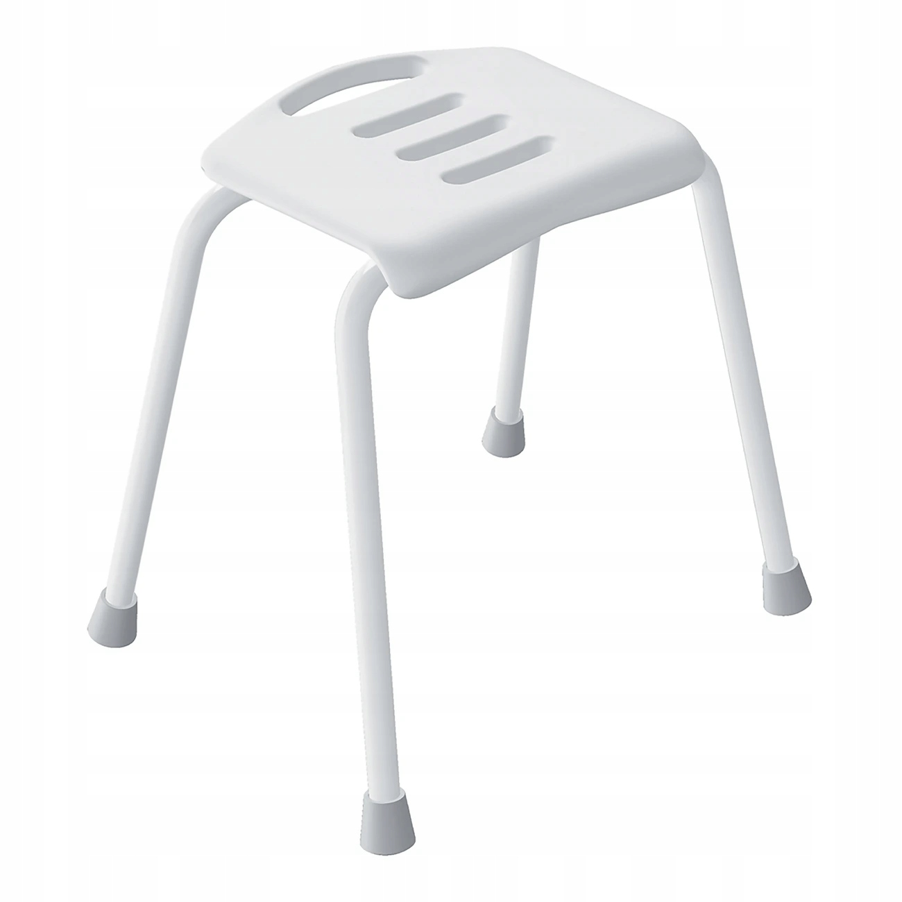 Spirella sedátko do sprchy Sitz, bílé, ocel, 48 cm, do 130 kg
