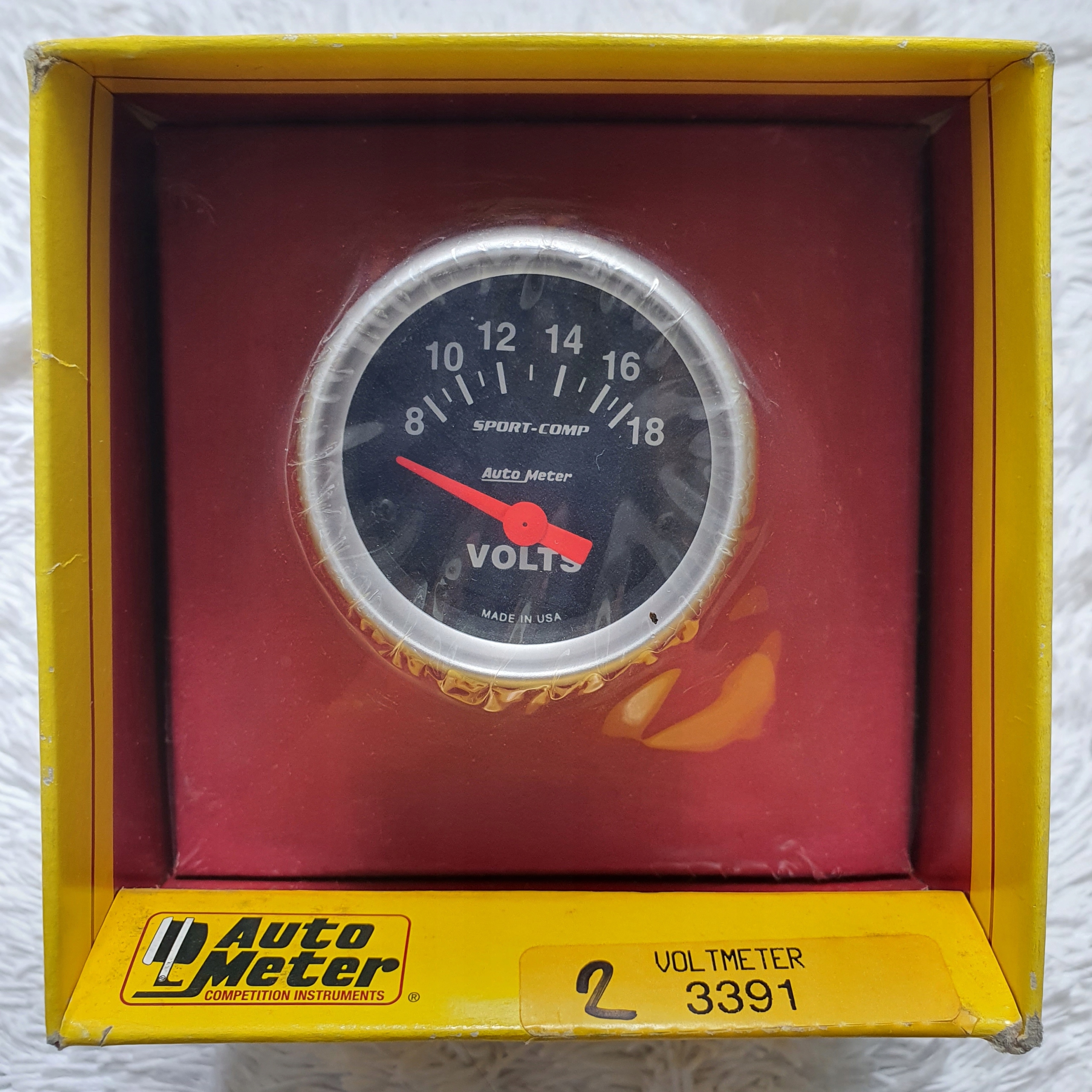 AutoMeter Elektroniczny Zegar woltomierz 2.063"