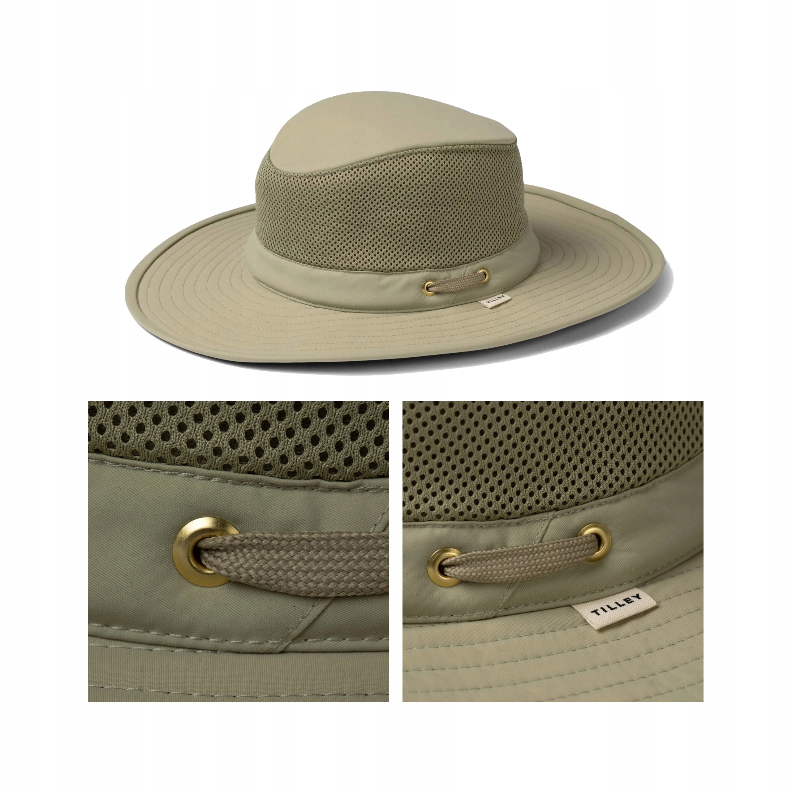 Klobouk Tilley LTM8 Airflo Cooling Mesh Hat Chladící Ze Síťoviny Khaki 58