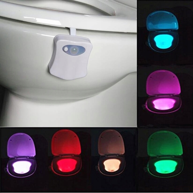 LAMPKA LED PODŚWIETLENIE TOALETY WC CZUJNIK RUCHU PROGRAMOWANE KOLORY Rodzaj czujnika toaletowy czujnik ruchu