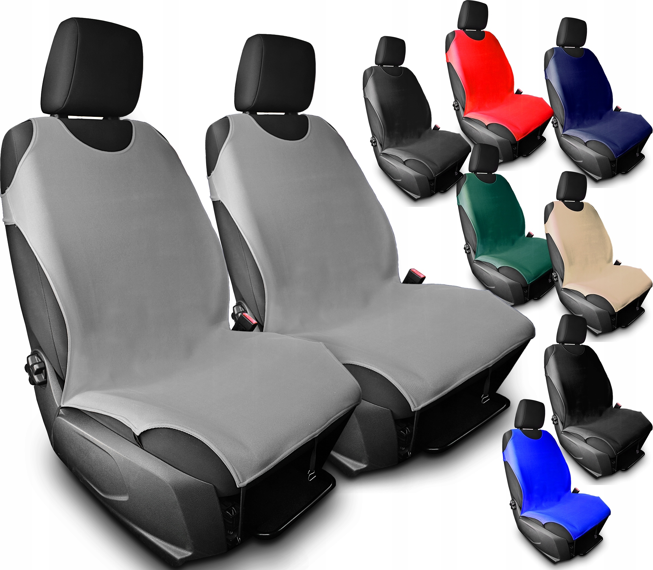 Pokrowiec na siedzenie przednie Agmi bawełniany uniwersalny wielokolorowy