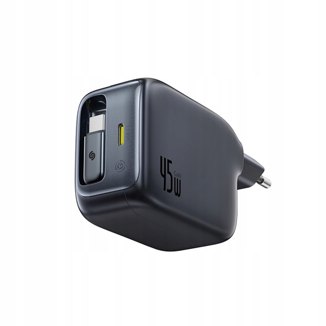 Síťová nabíječka Usb-c s navíjecím kabelem Usb-c EnerCore CJ11 45W černá