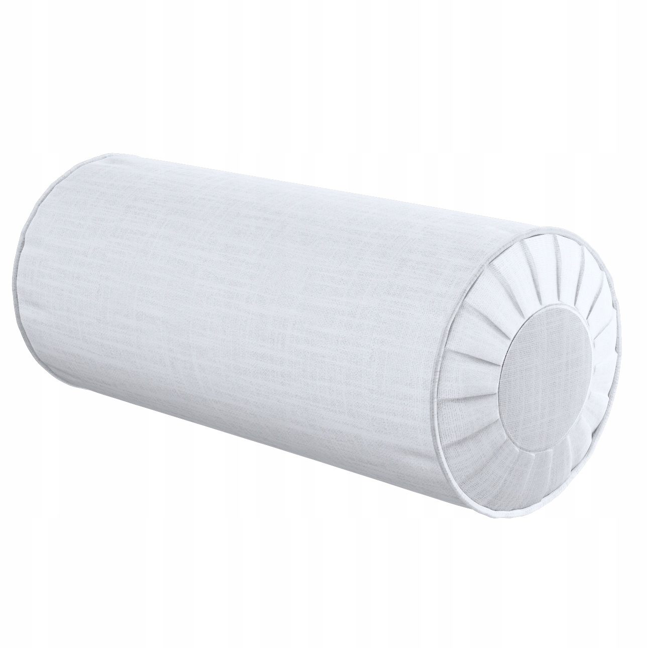 Polštář váleček s záložkami Ø20 x 50 cm bílý