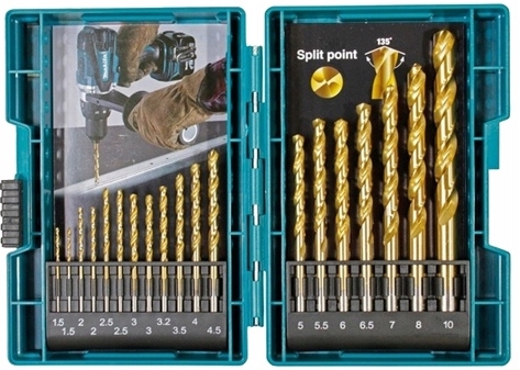 

Zestaw wierteł do metalu 19 sztuk B-67795 Makita