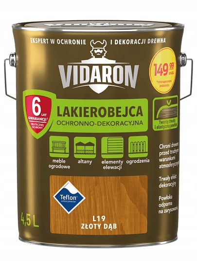 

Vidaron Lakierobejca złoty dąb L19 4,5L590397
