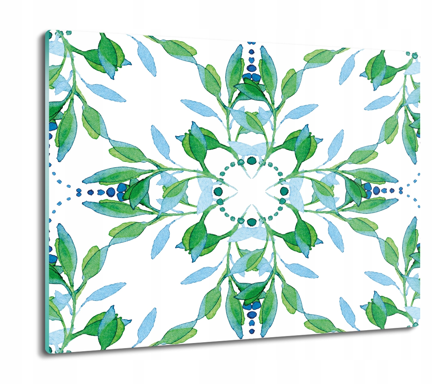 Květiny ornament 60x52 skleněná podložka deska
