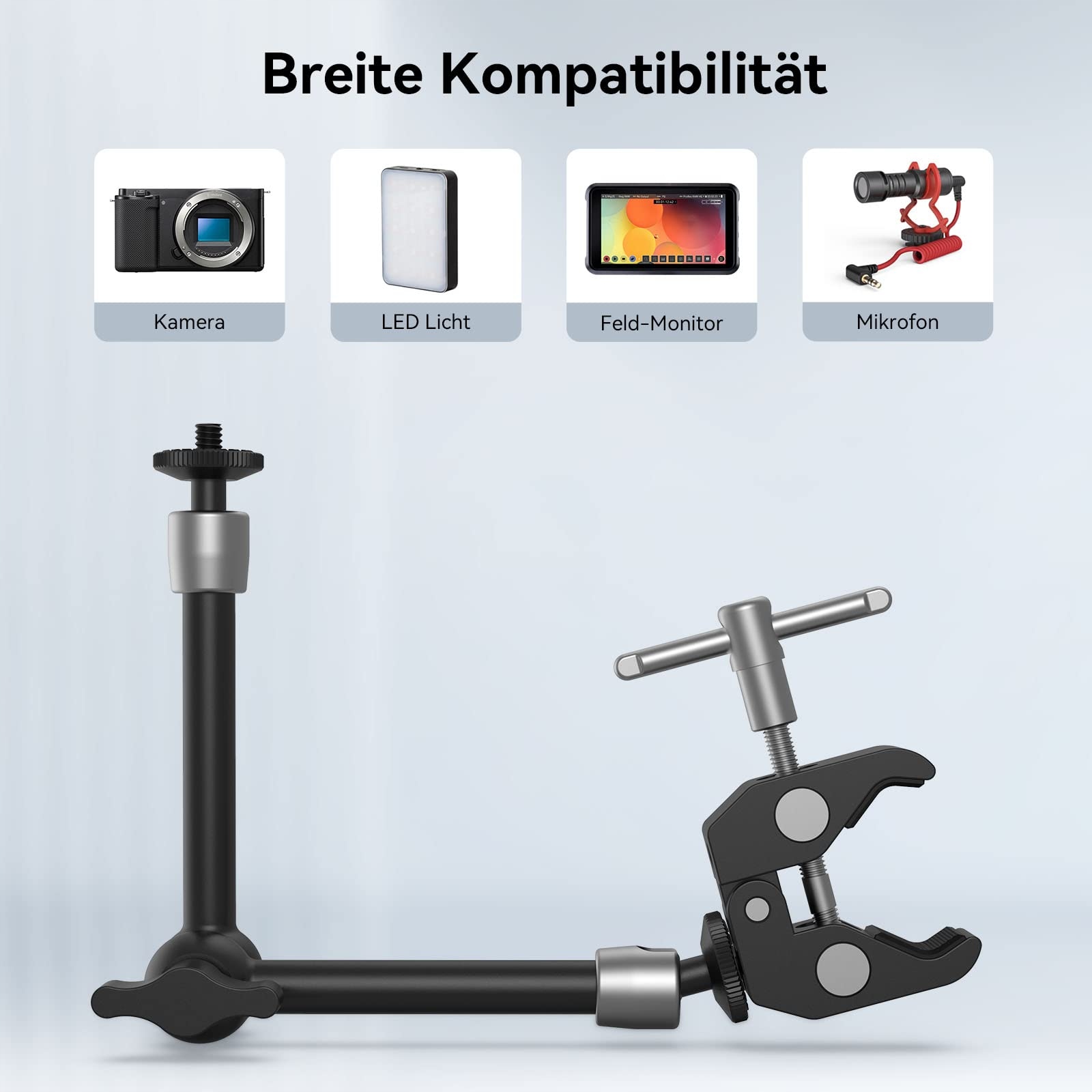 SMALLRIG Magic Arm 10 Cal Z Super Zaciskiem Do Monitora LED — miniatura 2