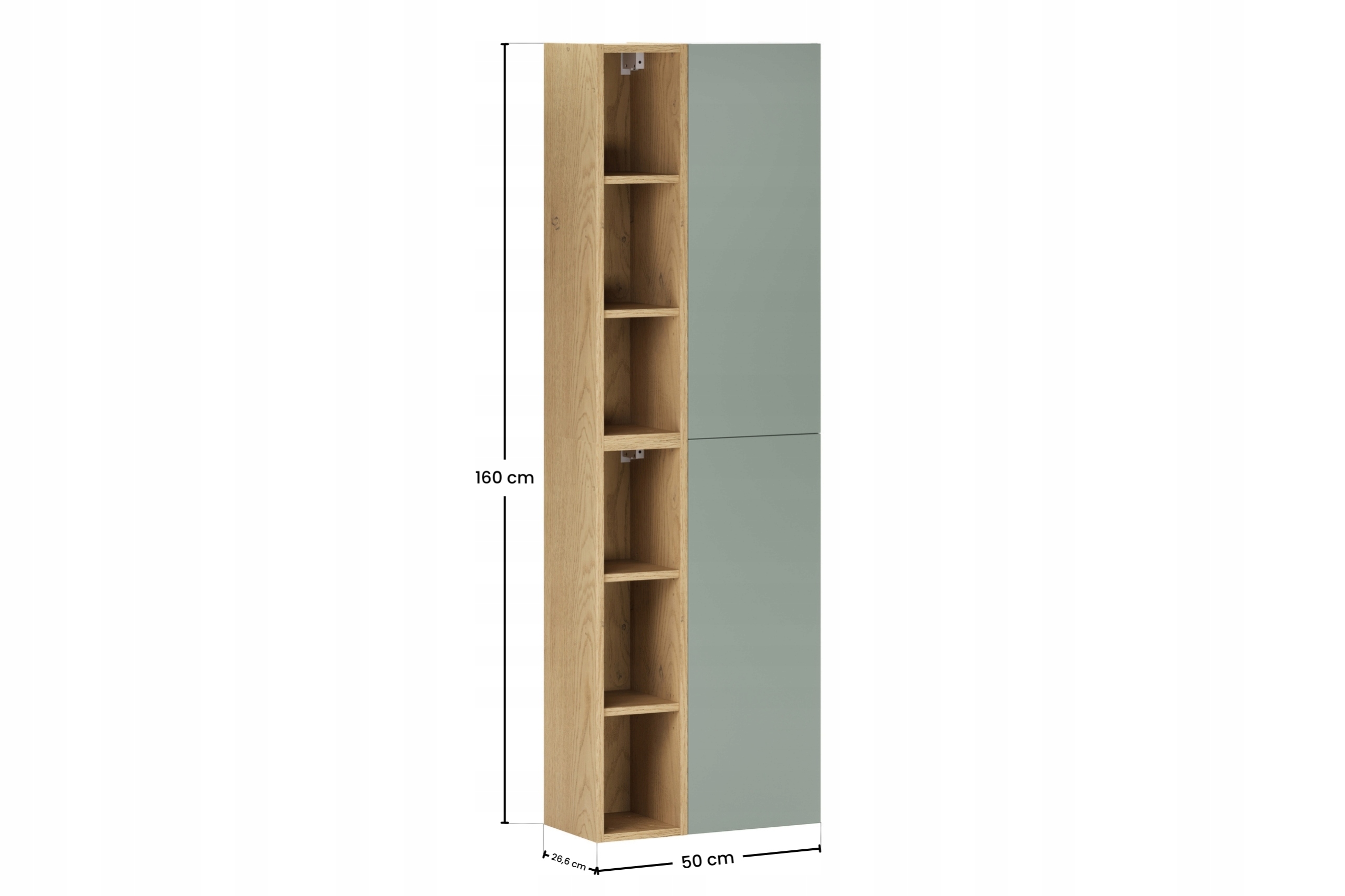 Nábytková sestava s polovičním sloupem a regálem