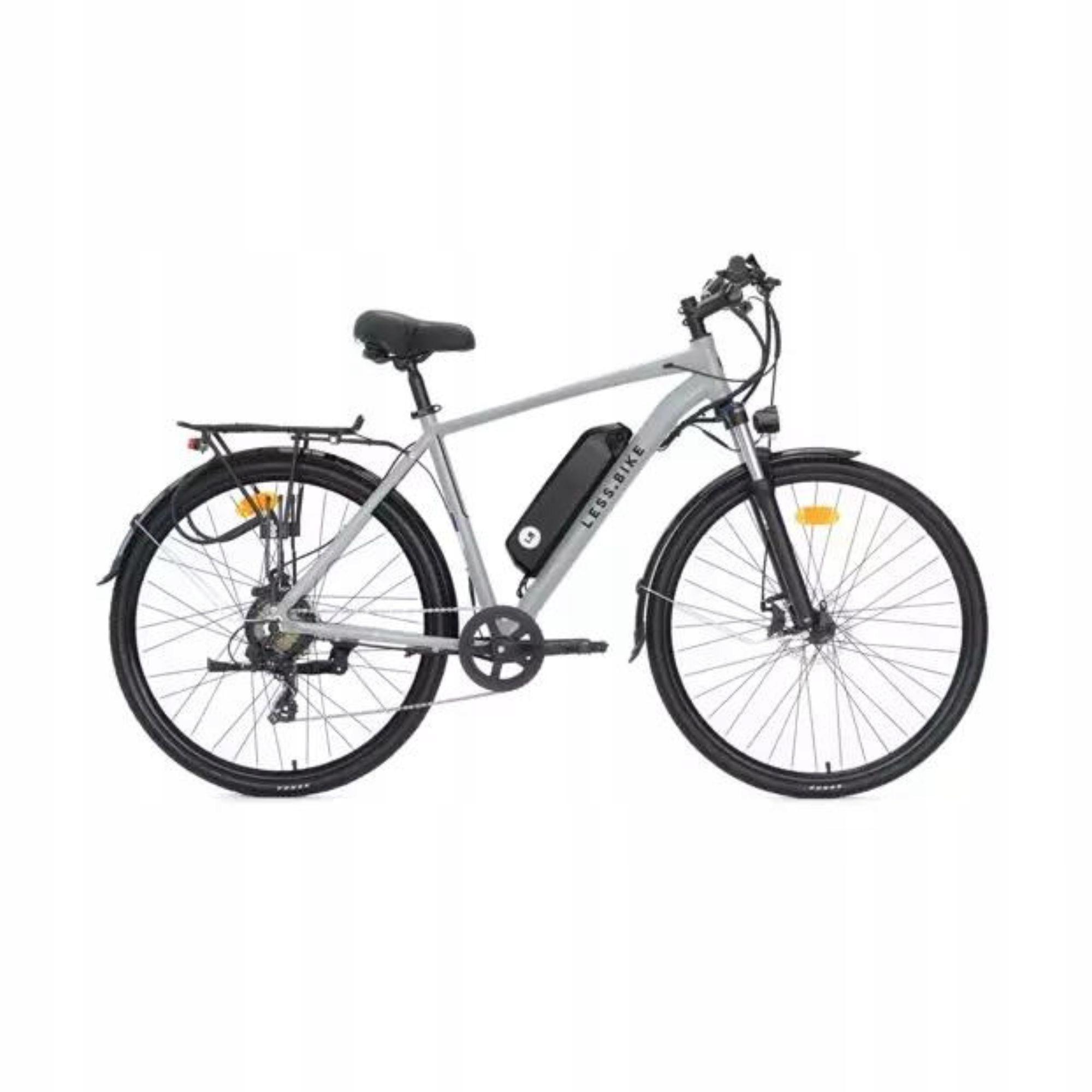 Rower Elektryczny LESS BIKE EXPLORER HF, Szary HF4.0, Męski szary