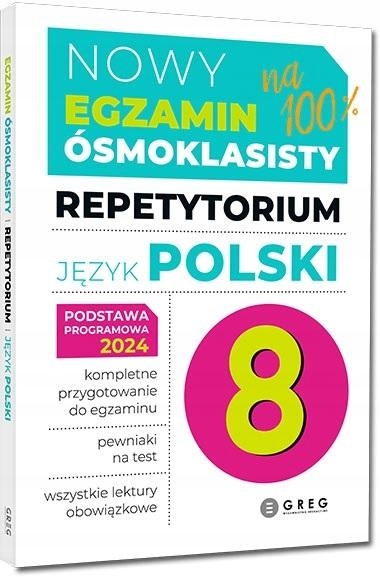 EGZAMIN ÓSMOKLASISTY REPETYTORIUM+ ARKUSZE JĘZYK POLSKI+ MATEMATYKA+ ANGIEL Przedmiot Język polski
