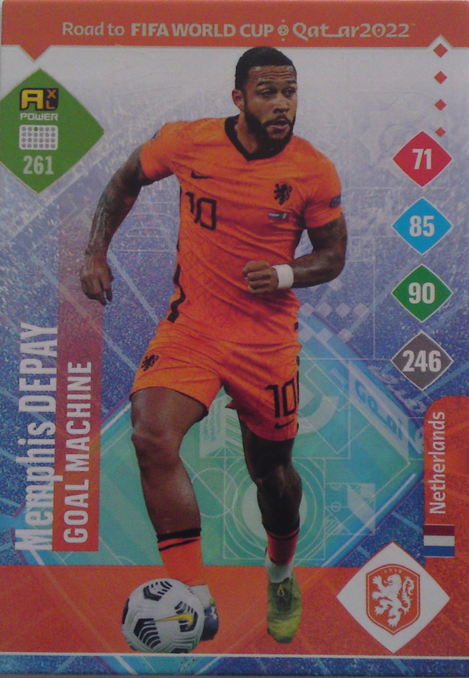 Panini Road Fifa World Qatar 2022 Goal Machine Memphis Depay 261