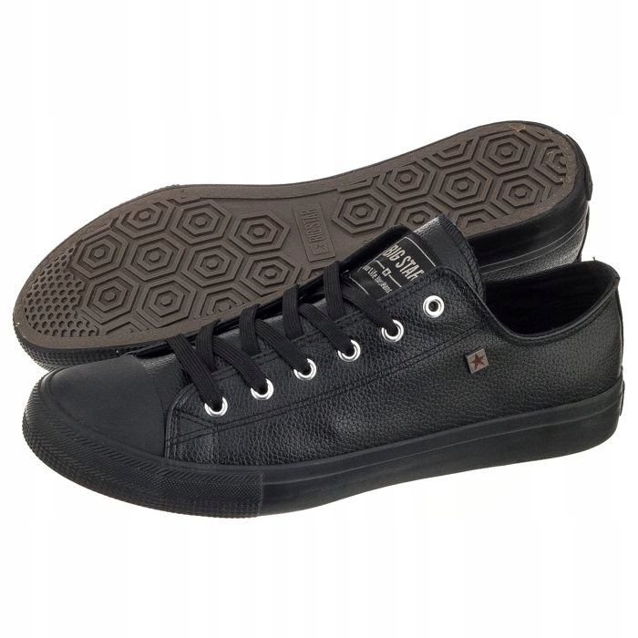 

Buty Męskie Trampki Big Star V174345 Czarne Niskie