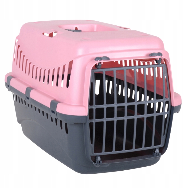 Levně Přepravka pro kočky a psy 45x31x31 růžová