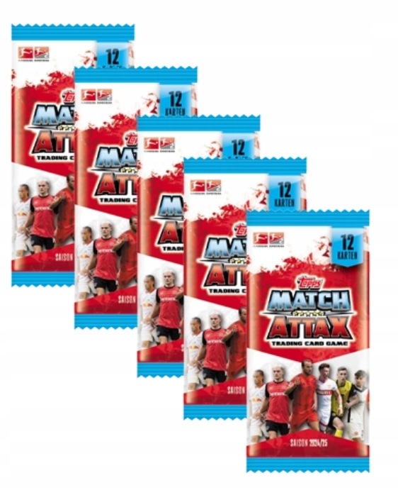 5 Saszetek Topps Match Attax Bundesliga 2024/25 2025 60 Kart