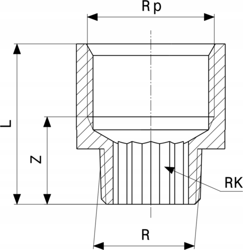 PRZEDŁUŻKA REDUKCYJNA 1/2 x 3/4 BRĄZOWA VIEGA EAN 4015211320423