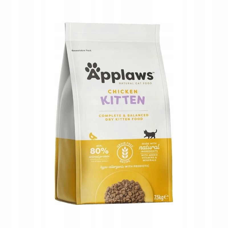 Applaws Kompletní suché krmivo pro koťata s kuřecím masem 7,5 kg