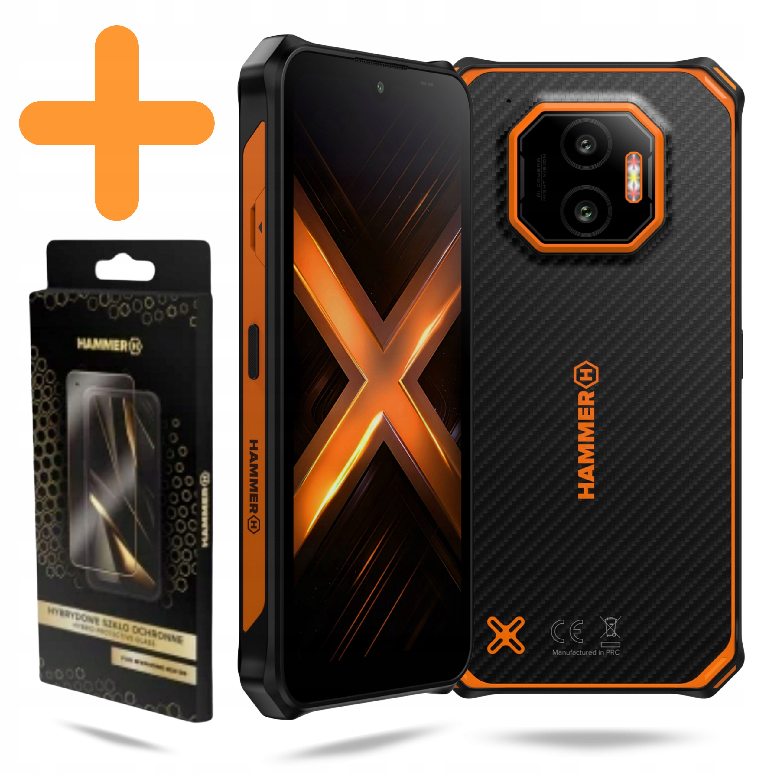 Smartphone Hammer Energy X2 5G Lte 8/256GB Voděodolná Sklo Hybridní Sada