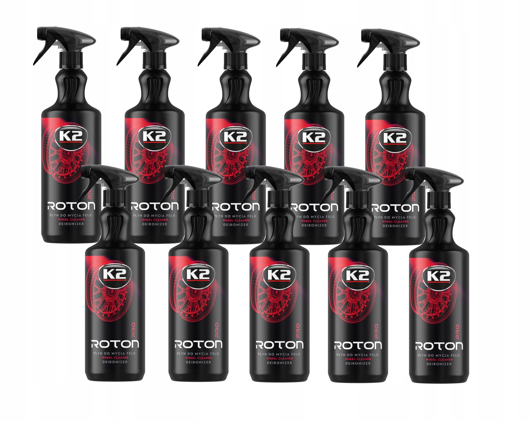 10 X K2 Roton Pro Tekutý Gél Na Umývanie A Čistenie Diskov 1 L D1001 Krvavý Disk