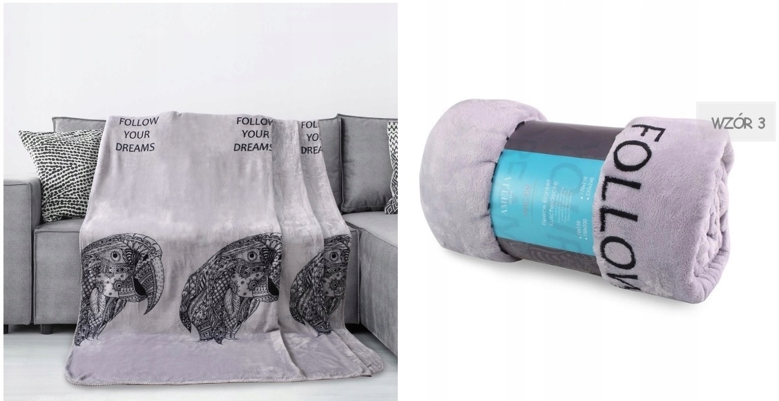 Deka Z Mikrovlákna Na Postel Pled 170 x 210 Přehoz Teplá Papoušek Soft Plusz