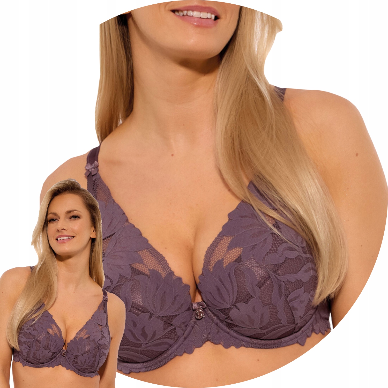 Gaia 1225 Sophia Push-up podprsenka fialová 65C