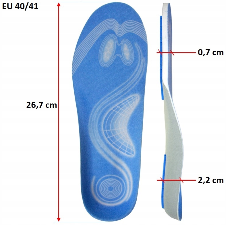 WKŁADKI DO BUTÓW PRZECIWPOTNE AMORTYZUJĄCE ROBOCZE Kod producenta WKŁADKI SPORTOWE WYGODNE ROBOCZE