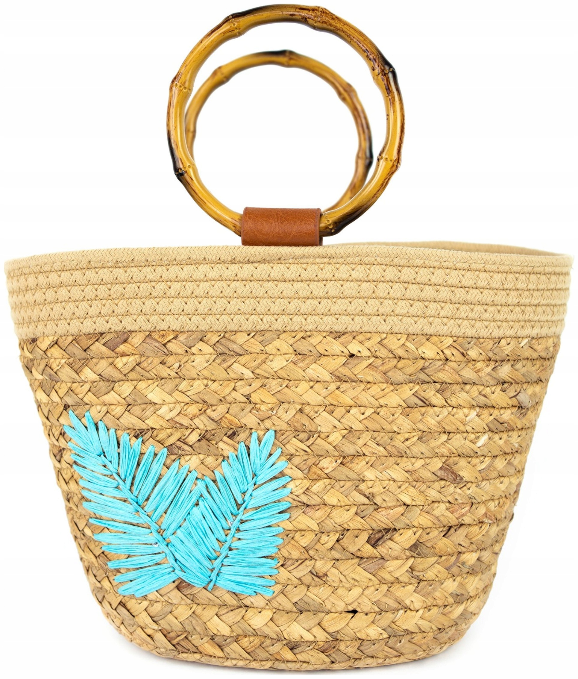 Taška košík Matera do ruky odnímatelný pásek boho elegantní malá Béžová