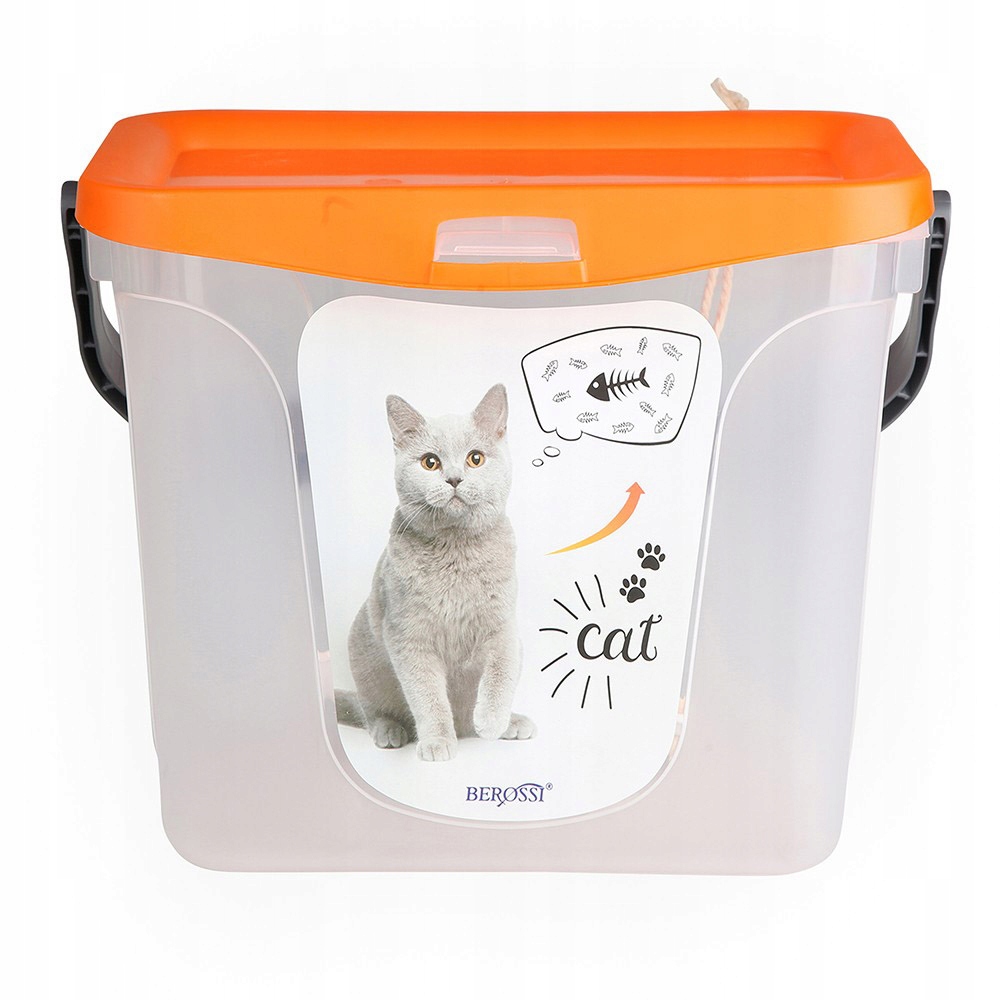 2x Zásobník na krmivo pro kočky Berossi 1 kg 6 l