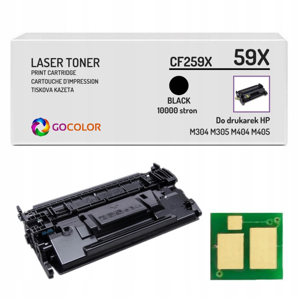 Nowy Toner Z Chipem 59X CF259X do Hp LaserJet Pro M404dn M404dw M404n