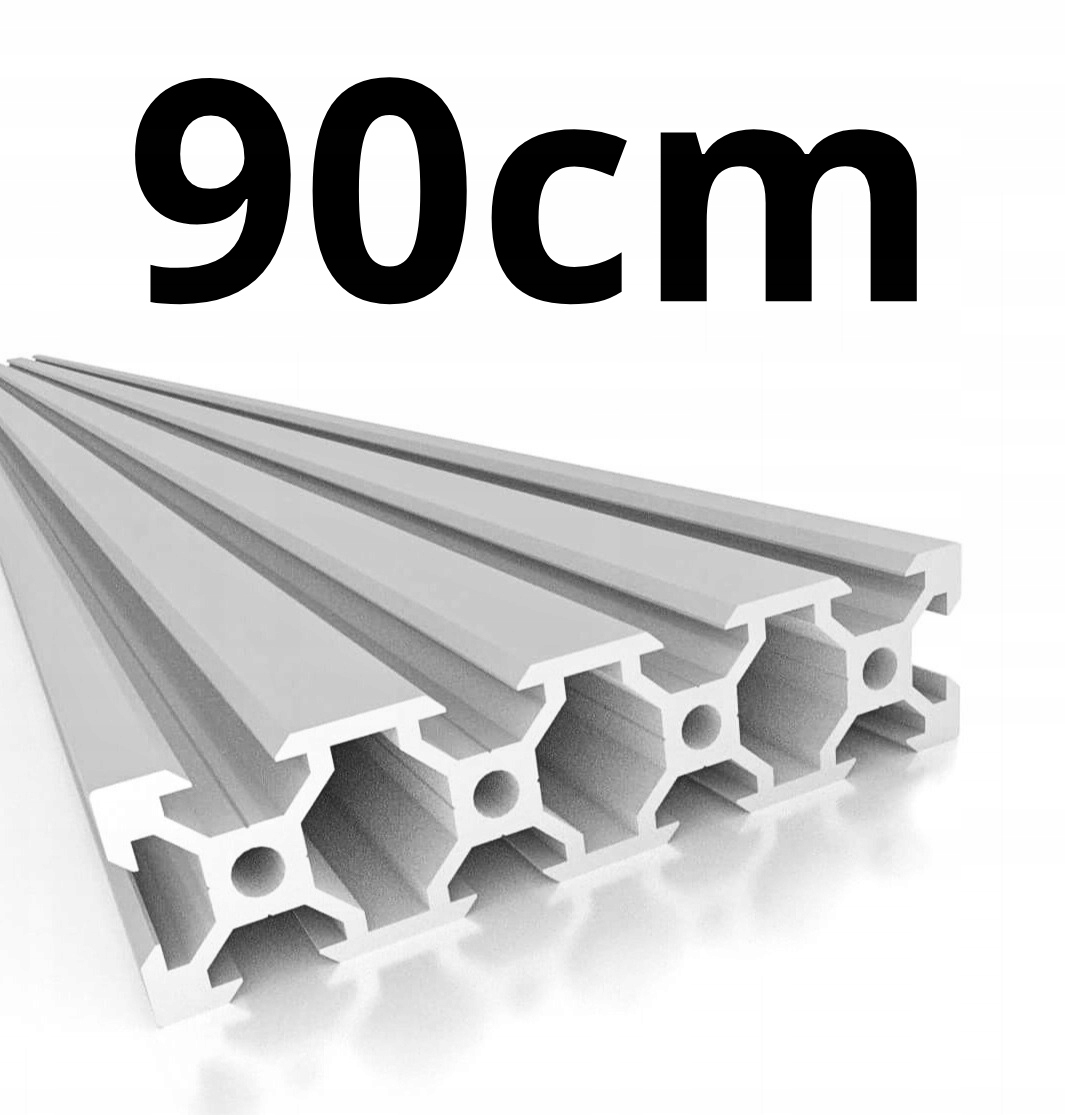 Profil Aluminiowy Konstrukcyjny 20x80 V-slot 2080 90 cm Cięty Na Wymiar