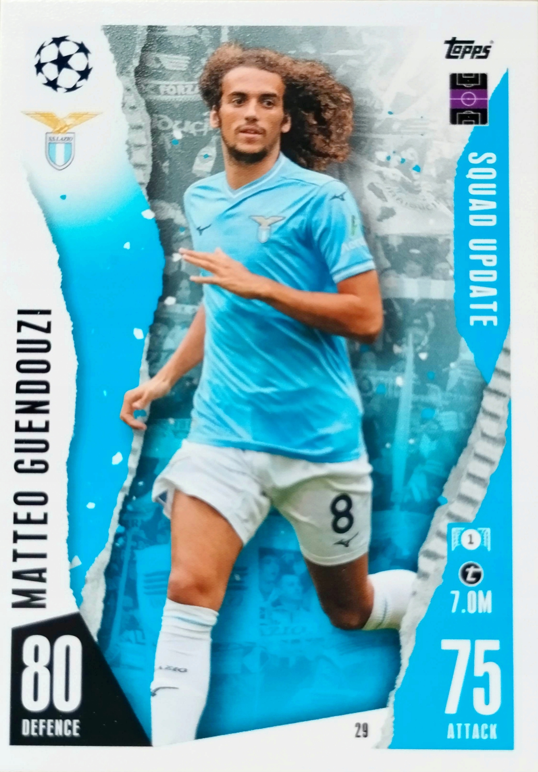Topps Match Attax Extra 2023/2024 Squad Update 29 Matteo Guendouzi Lazio
