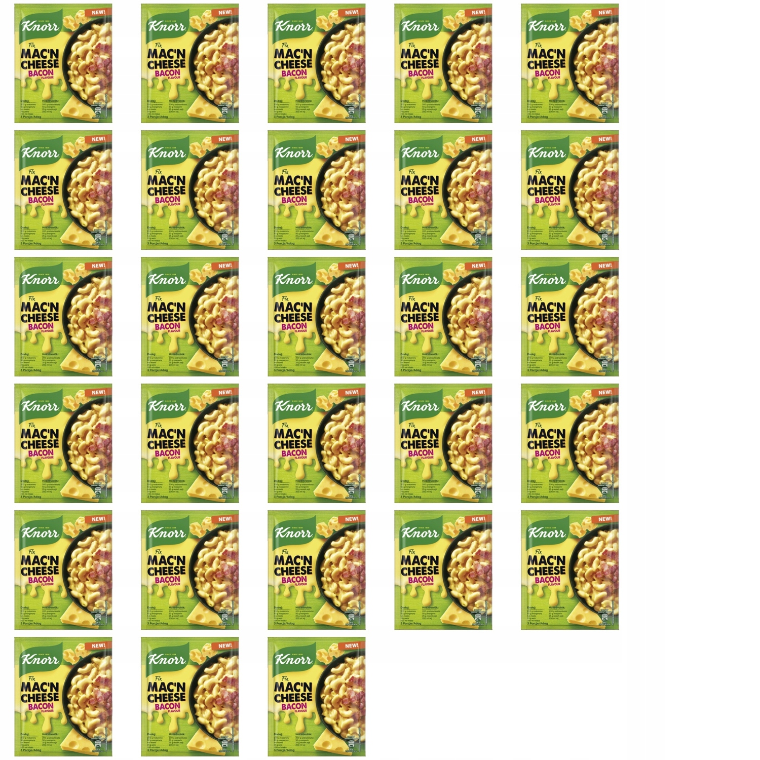 28x 33g Knorr mac&cheese bacon makaron z serem Karton