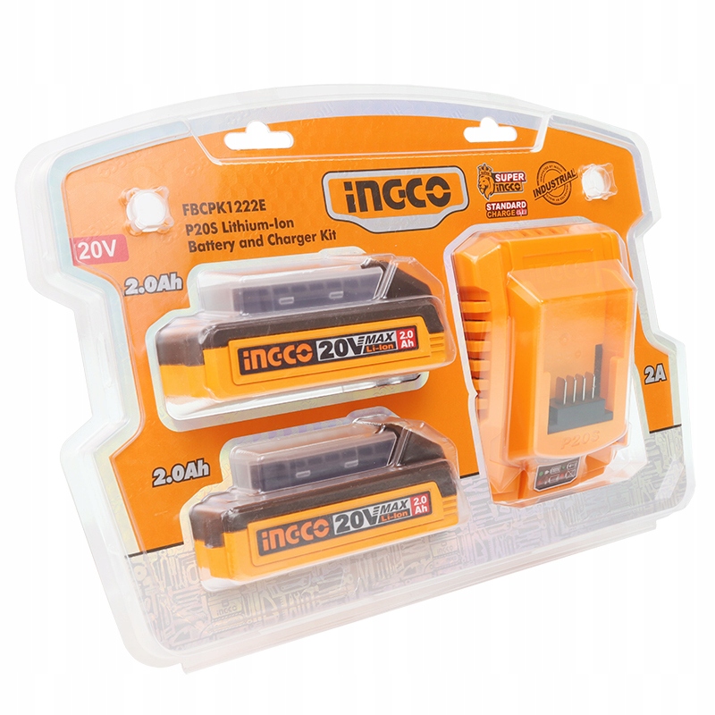 Napájecí sada 2x Akumulátor 20v 2ah nabíječka 4a FBCPK1