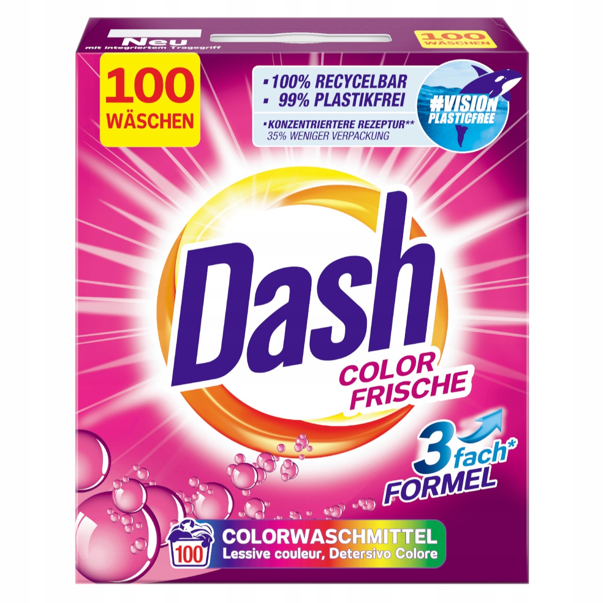 Levně Prášek na barevné prádlo Dash 6 kg