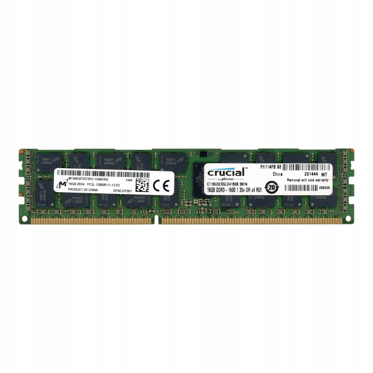 Crucial CT16G3ERSLD4160B.36FN 16GB DDR3 1600MHz Reg Ecc