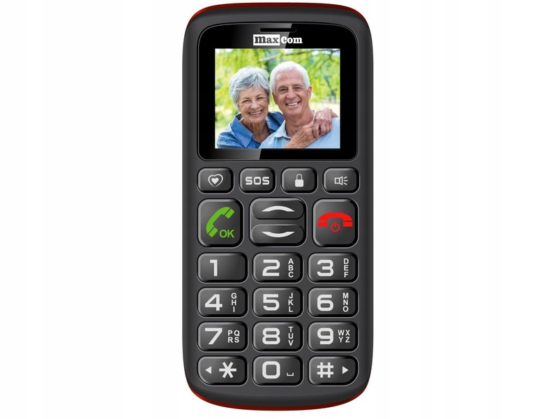 Telefon Maxcom MM428 Czarny Light