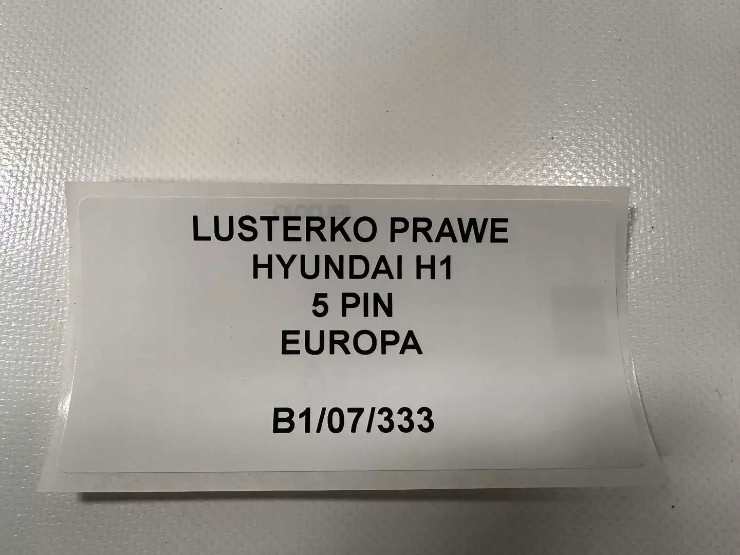 mirror right HYUNDAI H1 5 PIN EUROPA original