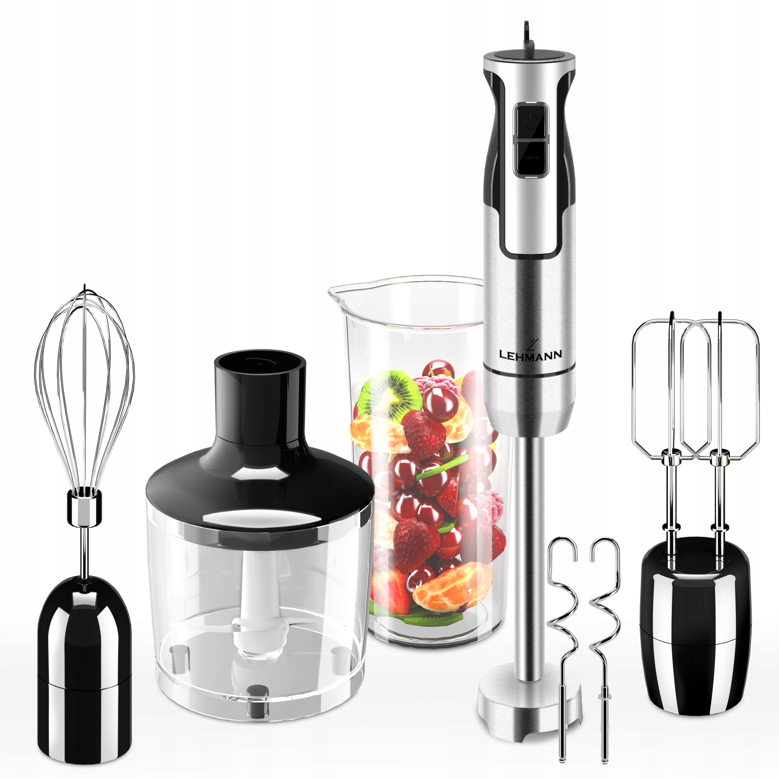 Blender Ręczny Lehmann Chowmei 1200W Złote Ostrze XXL 8 Biegów