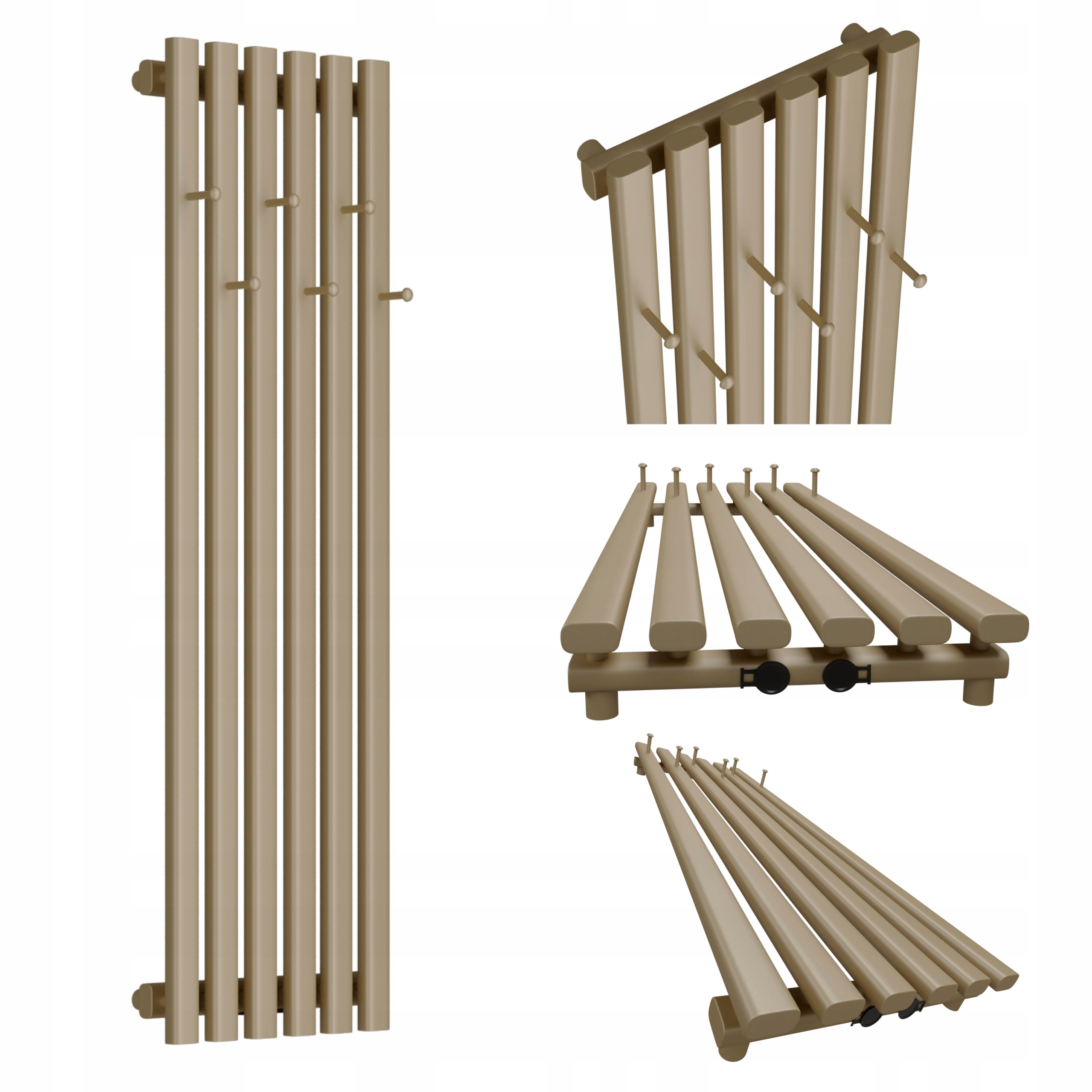 Dekorativní radiátor HORYZONT6 Hook 120x45 quartz 2