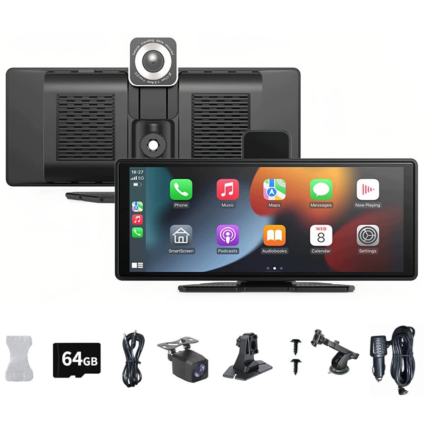 Multimediální Automobilová Stanice Radio Carplay Android Auto Couvací Kamera