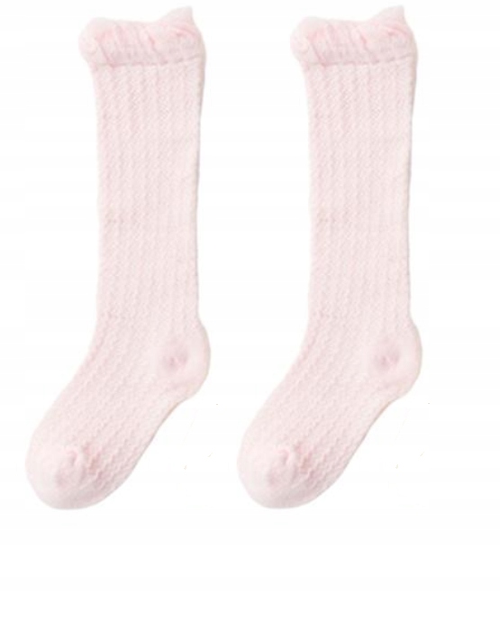 

Podkolanówk ażurowe 6-24ms 10-14cm zakolanówki Róż