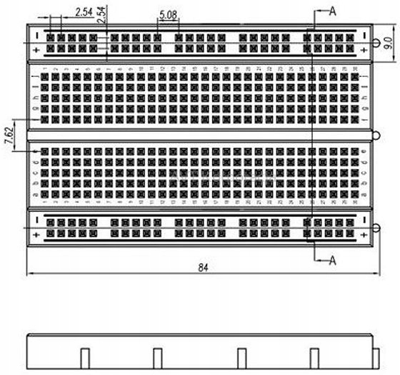 Prototypowa płytka stykowa 400 pól SD13NW Producent Inna