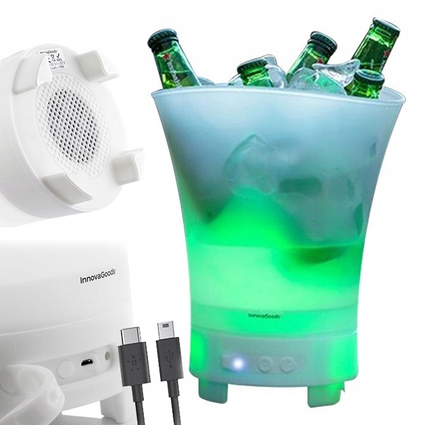 Nádoba Na Led pro nápoje InnovaGoods S Led Diodami A Bluetooth Reproduktorem