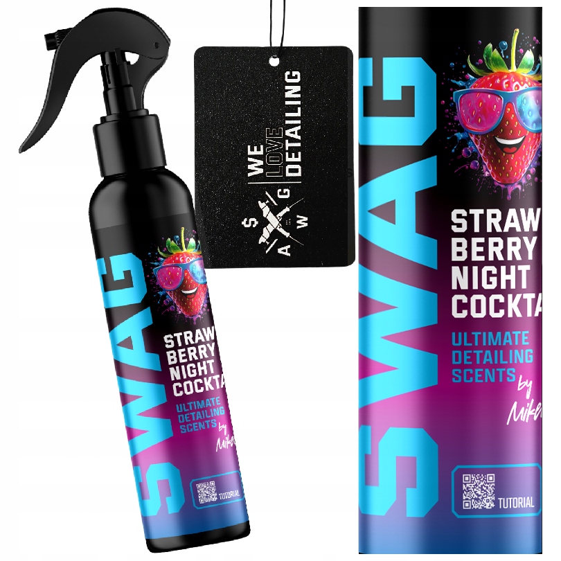 Swag Strawberry Night Cocktail Orzeźwiający Zapach Do Samochodu Zawieszka